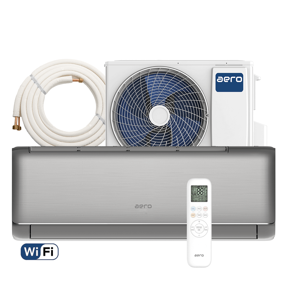 Aer conditionat Aero Elite 18000 BTU - WiFi, Kit inclus, Grey Shadow