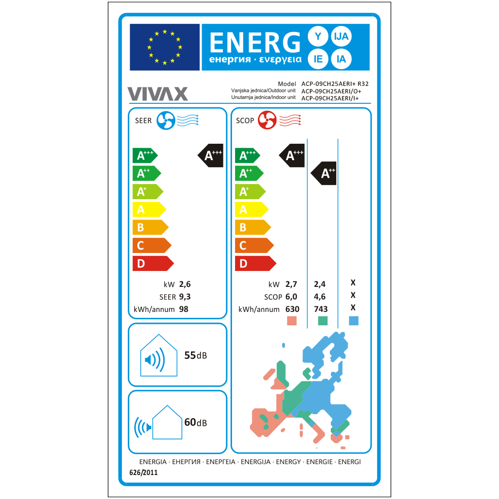 Aer conditionat Vivax R-Design 9000 BTU - Gold
