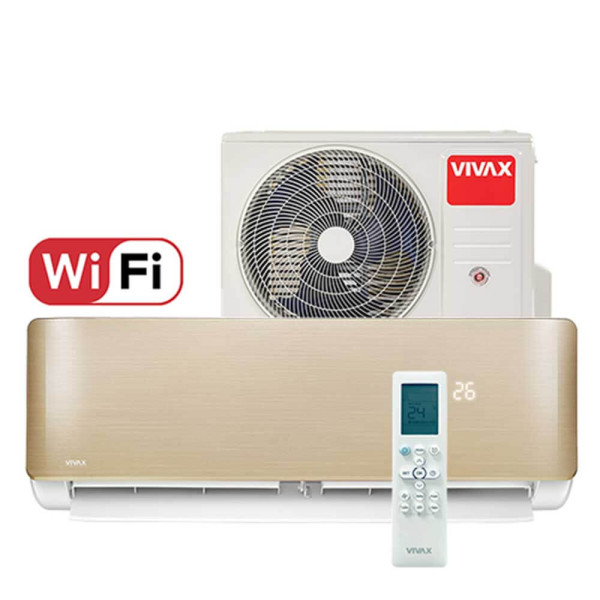 Aer conditionat Vivax R-Design 12000 BTU - WiFi, Gold