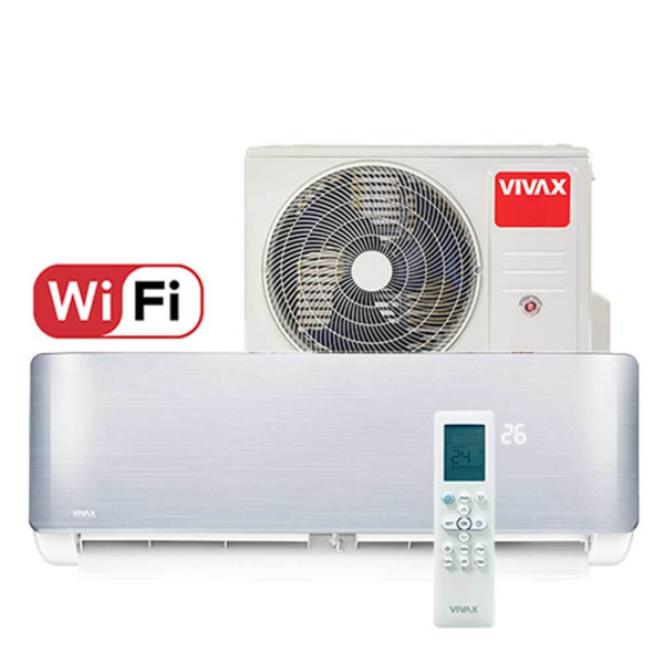 Aer conditionat Vivax R-Design 12000 BTU - WiFi, Silver