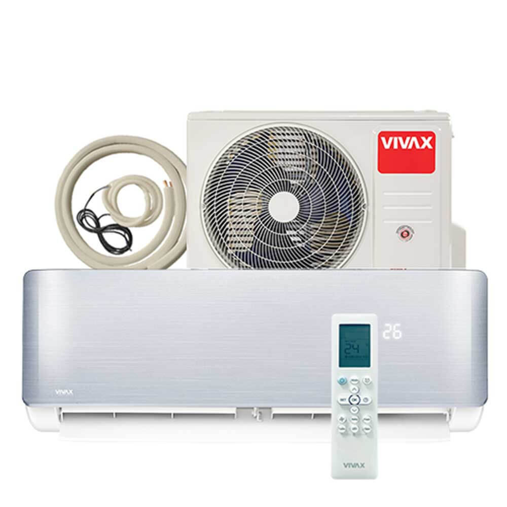 Aer conditionat Vivax R-Design 9000 BTU - Kit inclus, Silver