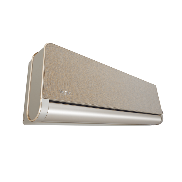 Aer conditionat multisplit Vivax 18000 BTU, 2 unitati H-design, 9+12 BTU, White/Gold