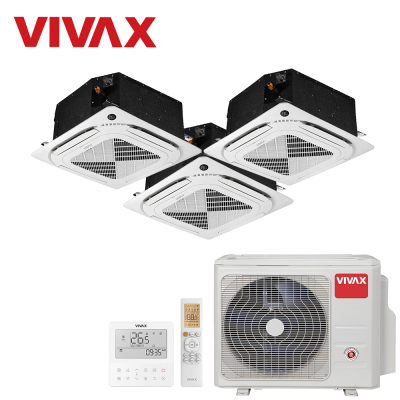 Aer conditionat multisplit Vivax 21000 BTU - 3 unitati Caseta de tavan, 12+12+12 BTU