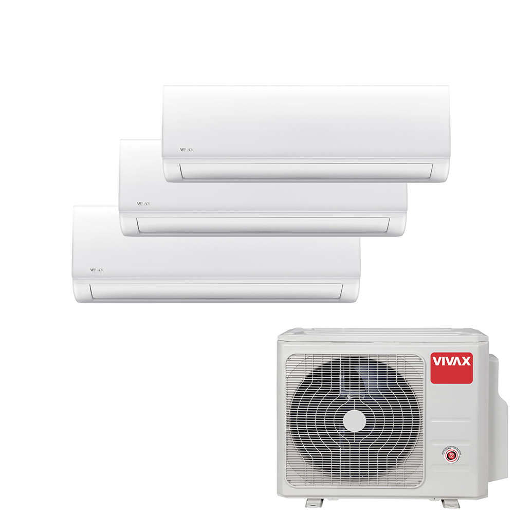 Aer conditionat multisplit Vivax 27000 BTU, 3 unitati N-design, 9+9+9 BTU