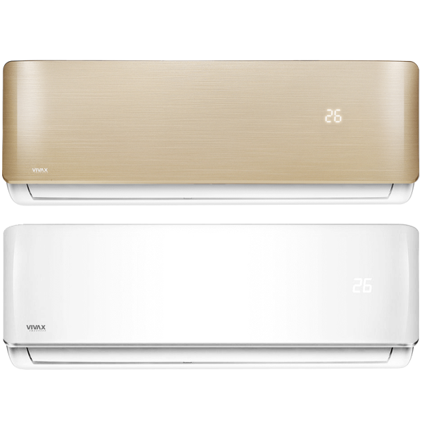 Aer conditionat multisplit Vivax 21000 BTU, 3 unitati R-design, 9+9+12 BTU, White/Gold
