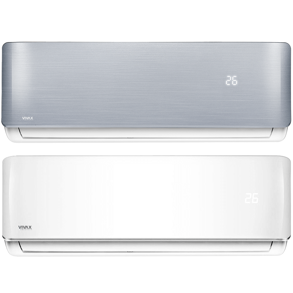 Aer conditionat multisplit Vivax 27000 BTU, 3 unitati R-design, 9+9+12 BTU, White/Silver