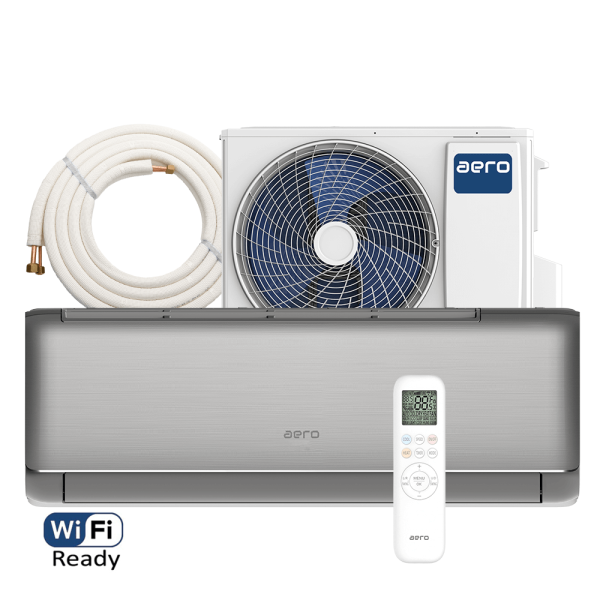 Aer conditionat Aero Elite 9000 BTU - Kit inclus, Grey Shadow