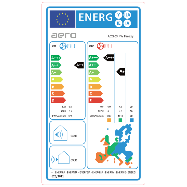 Aer conditionat Aero Freezy 24000 BTU - WiFi