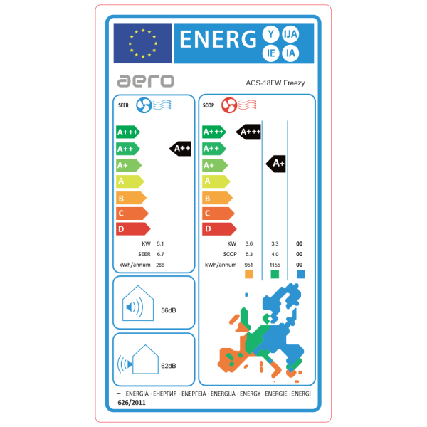 Aer conditionat Aero Freezy 18000 BTU - WiFi
